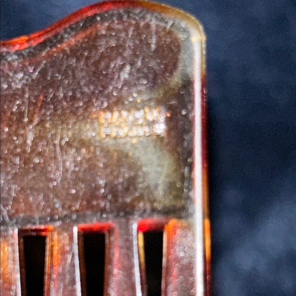 Vintage French Tortoiseshell Hair Comb - Picture 4 of 4